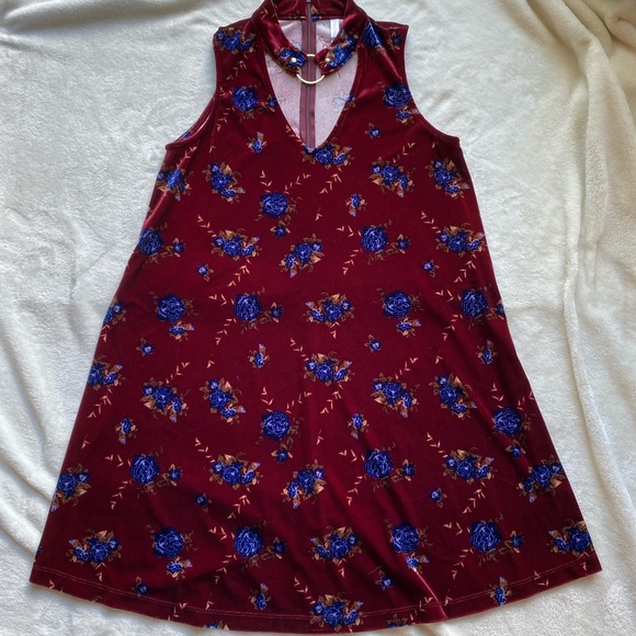 DONATED NWT Velvet Dress - Picture 2 of 6
